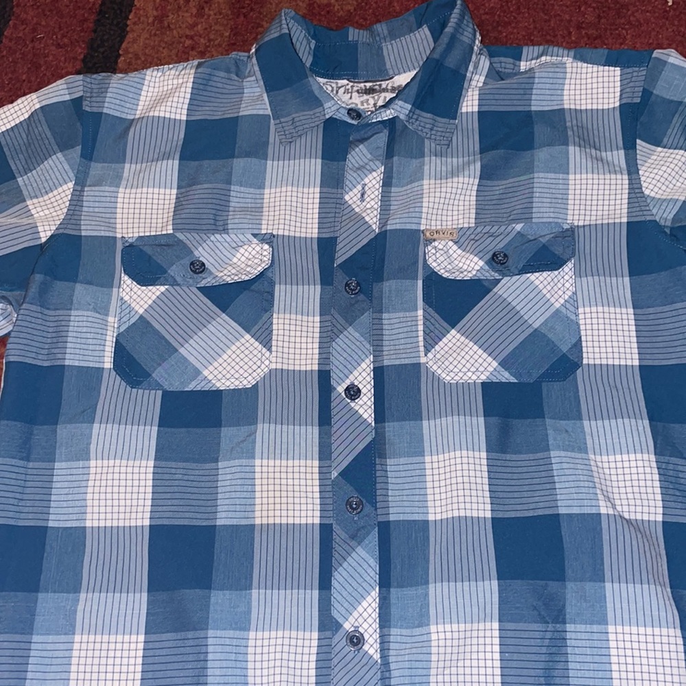 Orvis Mens Button Down Shirt - Picture 2 of 7